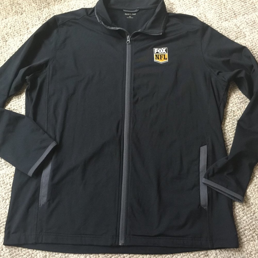 Sport-Tek FOX NFL LOGO black lightweight jacket XL